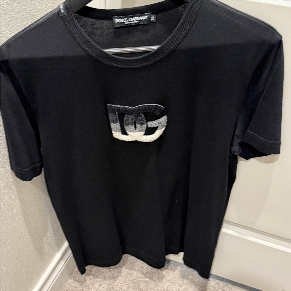 Dolce & Gabbana Black Tee with Logo